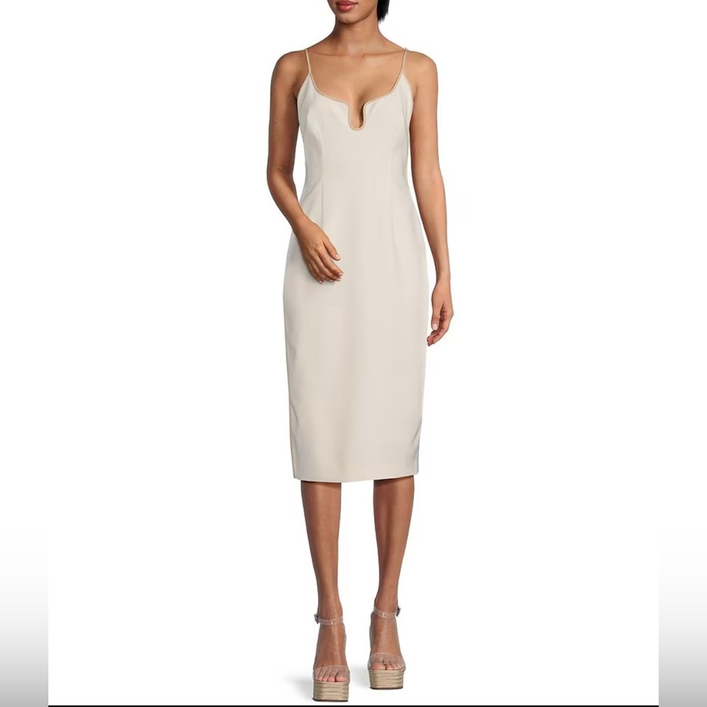 NWT Gianni Bini midi dress with brown lining